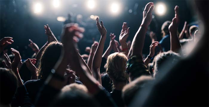 people enjoying party and cheering