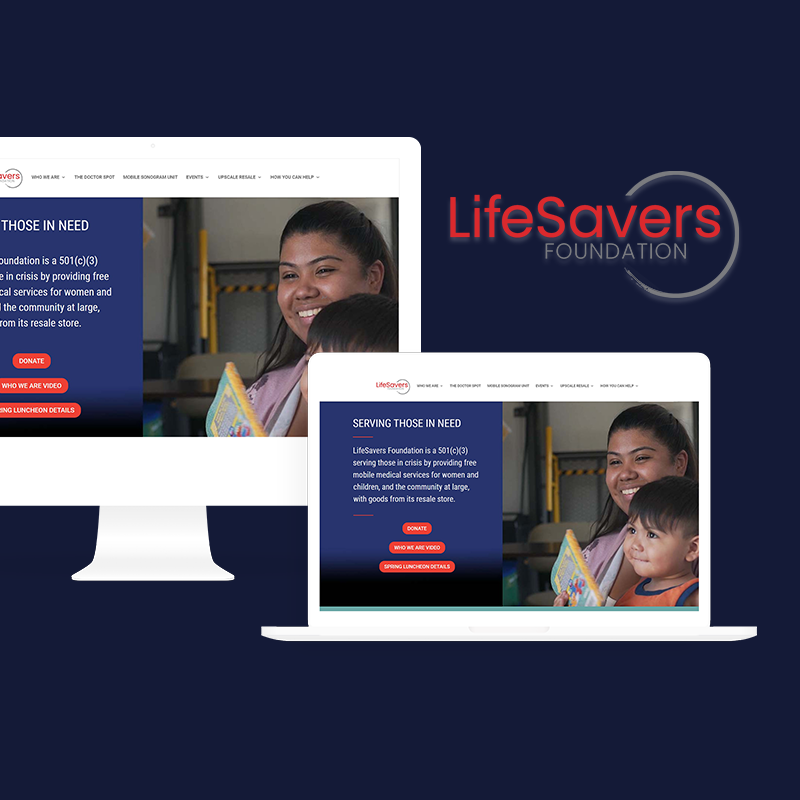 LifeSavers Foundation website design