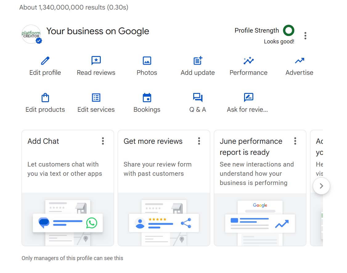 good profile strength to attract more visitors to google business profile good profile strength to attract more visitors to google business profile